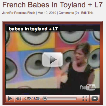 (VIDEO) French Babes In Toyland + L7