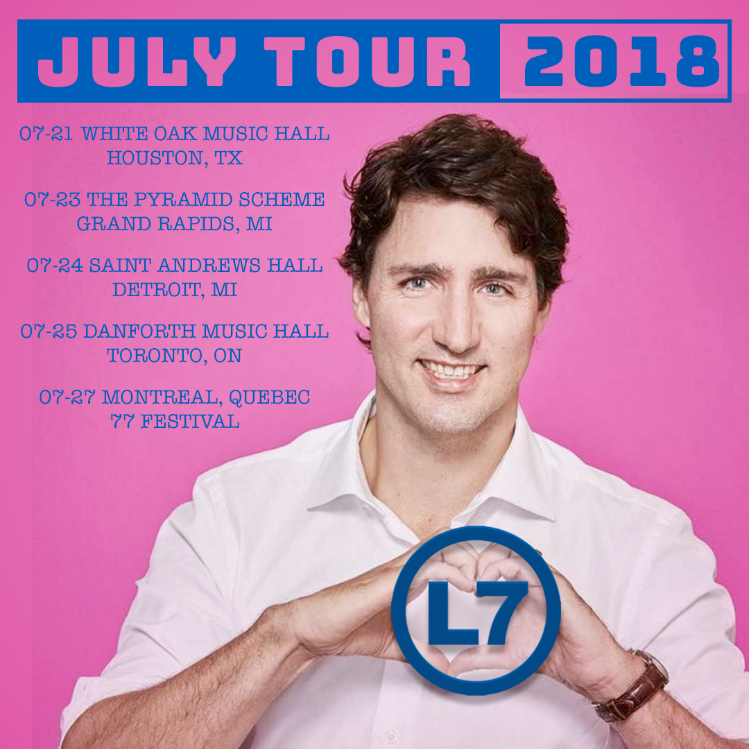 2018-07 L7 Tour Dates