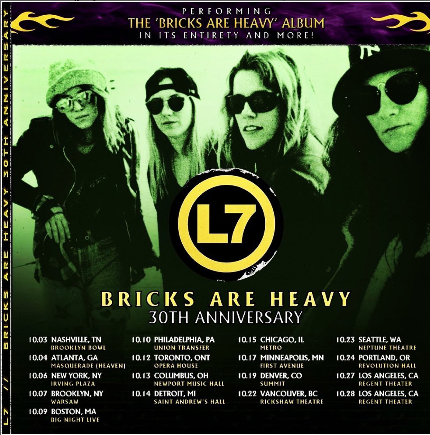 l7 tour schedule