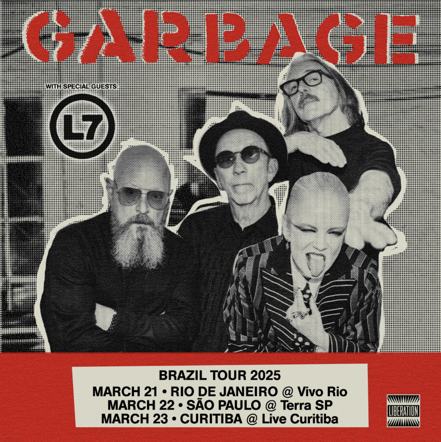 2025 L7 and Garbage Brazil Tour