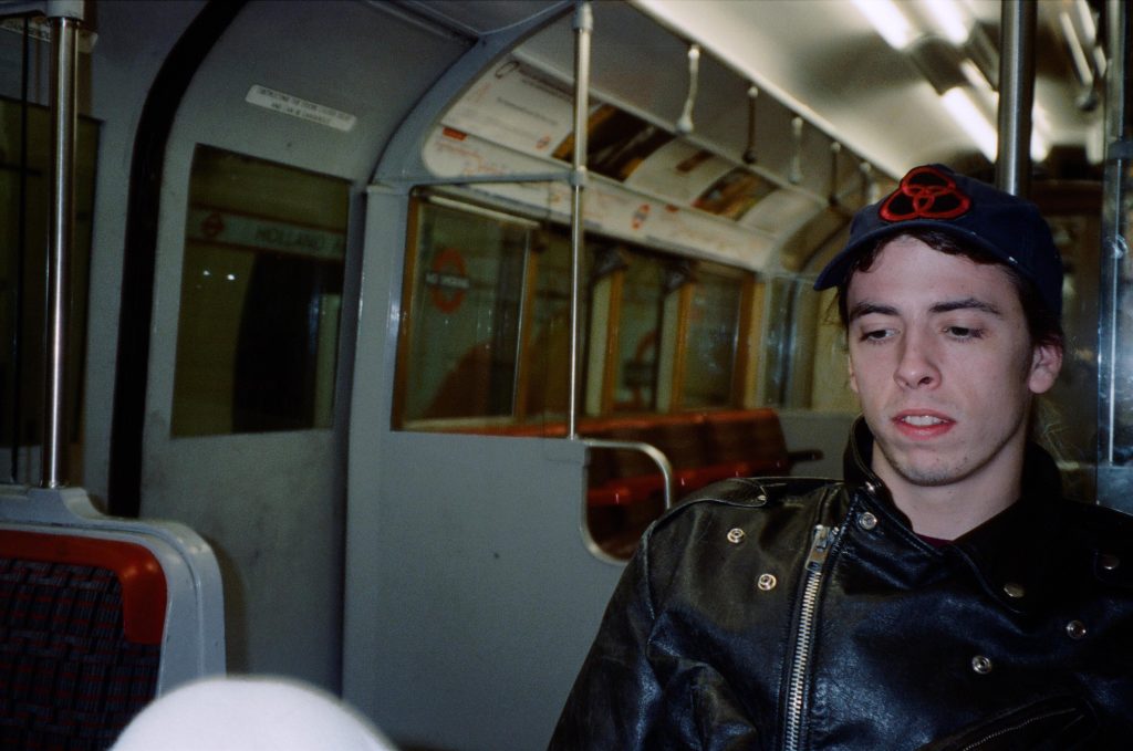 Dave Grohl on a Train (London Tube) 1991