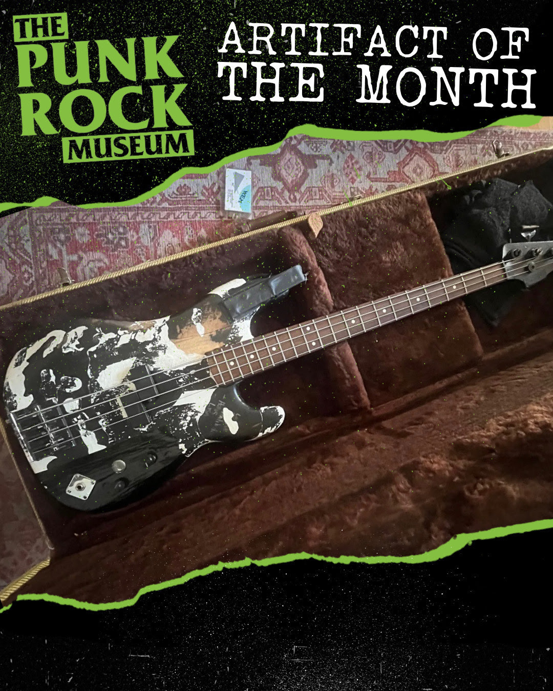 Jennifer Finch Loans Legendary “Ghost” Bass to The Punk Rock Museum TO BE PLAYED BY YOU.