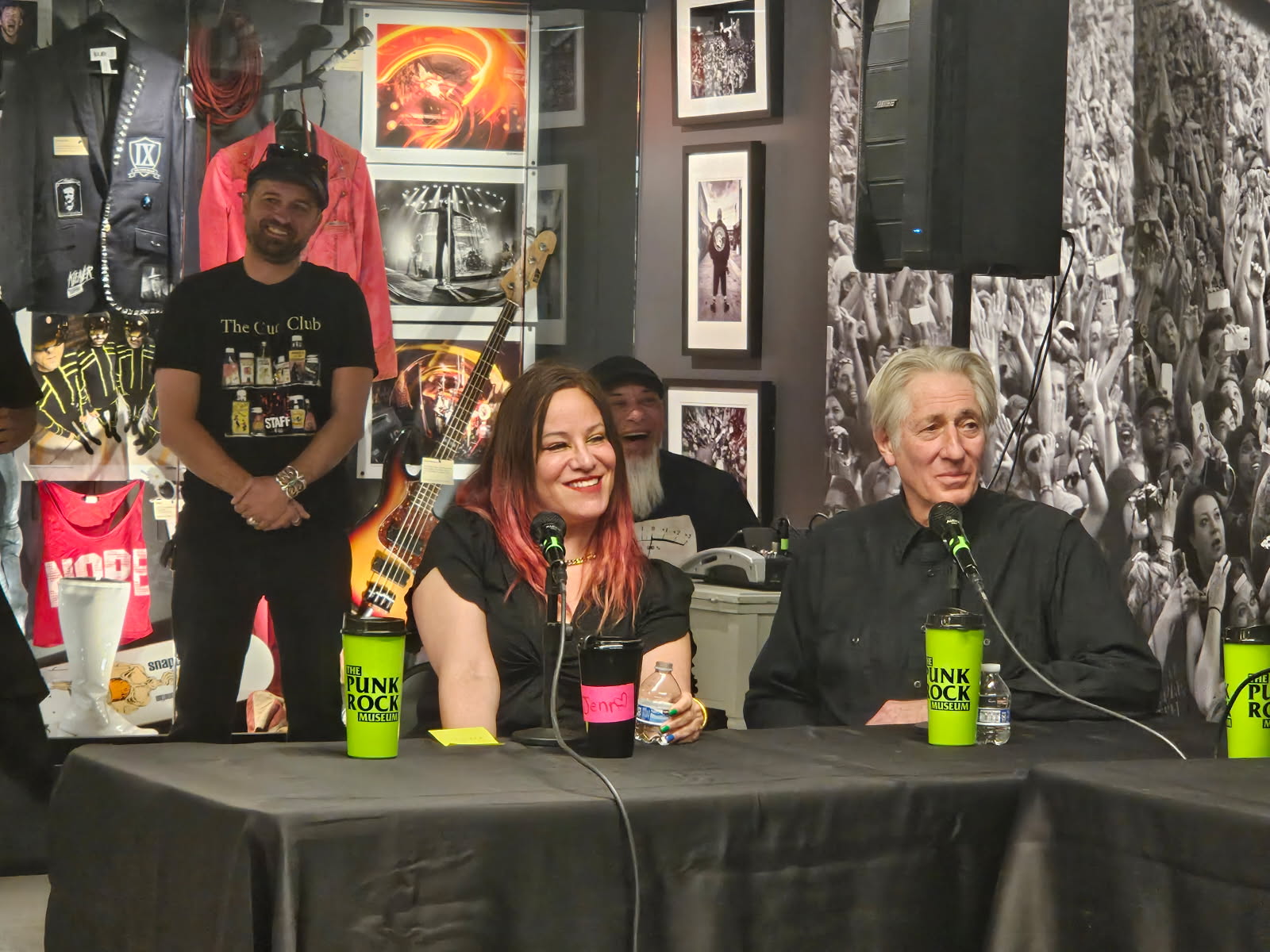 Jennifer Finch and Edward Colver together at The Punk Rock Museum