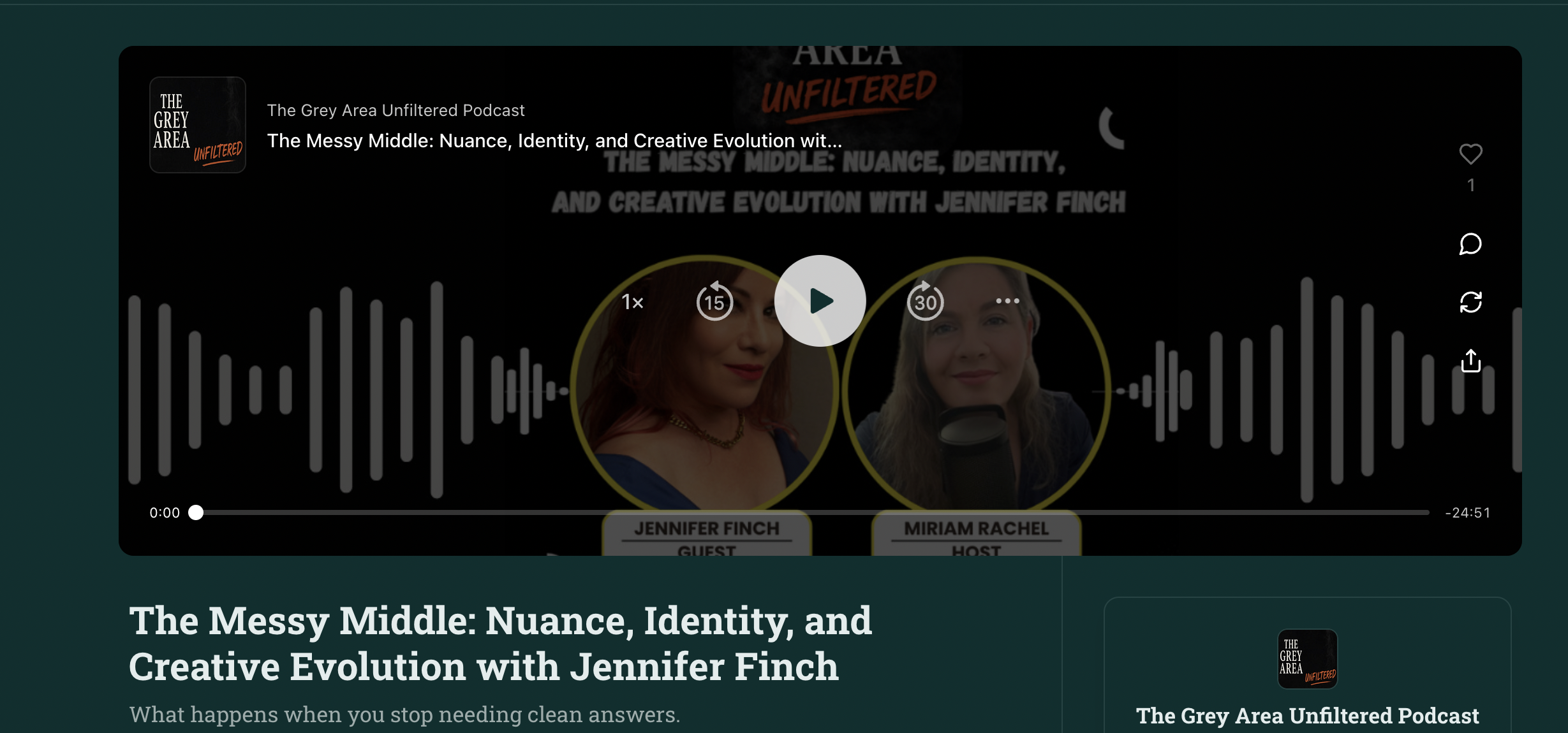 Podcast Reader for The Grey Area Unfiltered